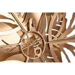 Wanddekoration Home ESPRIT Gold Moderne Blume 51 x 6 x 51 cm (2 Stück)