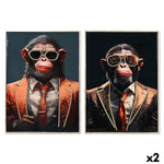 Leinwand Home ESPRIT polystyrol Leinwand 52,5 x 3 x 72,5 cm