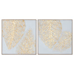 Leinwand Home ESPRIT Leinwand Holz MDF 82 x 4,5 x 82 cm