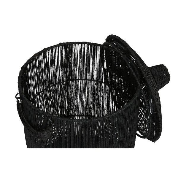 Korb-Set Home ESPRIT Schwarz Jute Metall (2 Stücke)