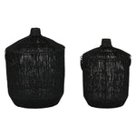 Korb-Set Home ESPRIT Schwarz Jute Metall (2 Stücke)