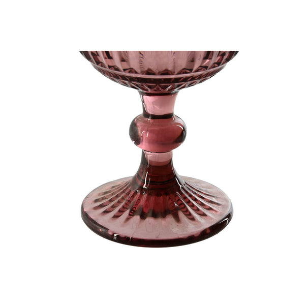 Gläsersatz Home ESPRIT Rosa Kristall 380 ml (6 Stück)