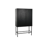 Schrank Home ESPRIT Weiß Schwarz Metall Tanne 100 x 40 x 170 cm