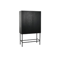 Schrank Home ESPRIT Weiß Schwarz Metall Tanne 100 x 40 x 170 cm
