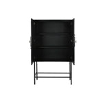 Schrank Home ESPRIT Weiß Schwarz Metall Tanne 100 x 40 x 170 cm