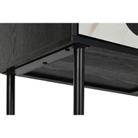 Schrank Home ESPRIT Weiß Schwarz Metall Tanne 100 x 40 x 170 cm