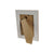 Fotorahmen Home ESPRIT Weiß Braun Beige Elfenbein Kristall polystyrol Marmor Skandinavisch 16 x 2 x 21 cm (4 Stück)