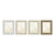 Fotorahmen Home ESPRIT Weiß Beige Kristall polystyrol Marmor Skandinavisch 21 x 2 x 26 cm (4 Stück)