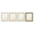 Fotorahmen Home ESPRIT Weiß Beige Kristall polystyrol Marmor Skandinavisch 26 x 2 x 31 cm (4 Stück)