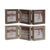 Fotorahmen Home ESPRIT Braun Beige Kristall polystyrol 38 X 3 X 12 cm (2 Stück)