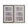Fotorahmen Home ESPRIT Weiß Braun Grau Kristall polystyrol Urban 23 X 3 X 41 cm (2 Stück)