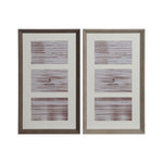 Fotorahmen Home ESPRIT Weiß Braun Grau Kristall polystyrol Urban 23 X 3 X 41 cm (2 Stück)