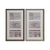 Fotorahmen Home ESPRIT Weiß Braun Grau Kristall polystyrol Urban 23 X 3 X 41 cm (2 Stück)