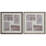 Fotorahmen Home ESPRIT Braun natürlich Kristall polystyrol Urban 34 x 3 x 34 cm (2 Stück)