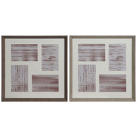 Fotorahmen Home ESPRIT Braun natürlich Kristall polystyrol Urban 34 x 3 x 34 cm (2 Stück)