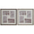 Fotorahmen Home ESPRIT Braun natürlich Kristall polystyrol Urban 34 x 3 x 34 cm (2 Stück)