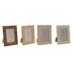 Fotorahmen Home ESPRIT Braun Beige natürlich Elfenbein Kristall polystyrol Skandinavisch 15,5 X 2 X 20,5 cm (4 Stück)
