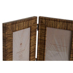 Fotorahmen Home ESPRIT Braun Beige natürlich Elfenbein Kristall polystyrol Skandinavisch 31 X 2 X 21 cm (4 Stück)