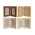 Fotorahmen Home ESPRIT Braun Beige natürlich Elfenbein Kristall polystyrol Skandinavisch 31 X 2 X 21 cm (4 Stück)