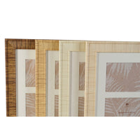 Fotorahmen Home ESPRIT Weiß Braun Beige natürlich Kristall polystyrol Skandinavisch 26 X 2 X 44 cm (4 Stück)