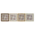 Fotorahmen Home ESPRIT Braun Beige natürlich Elfenbein Kristall polystyrol Skandinavisch 38 x 2 x 38 cm (4 Stück)