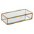 Box-Schmuckkästchen Home ESPRIT Gold Metall Kristall 23 X 10 X 5,5 cm