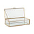 Box-Schmuckkästchen Home ESPRIT Gold Metall Kristall 23 X 10 X 5,5 cm