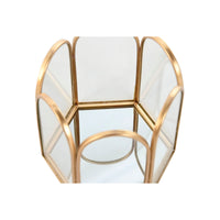 Box-Schmuckkästchen Home ESPRIT Gold Metall Kristall 9,2 X 8,2 X 9,5 cm