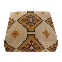 Fußstütze Home ESPRIT Beige Senf 80 x 80 x 44 cm