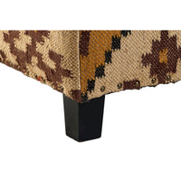 Fußstütze Home ESPRIT Beige Senf 80 x 80 x 44 cm
