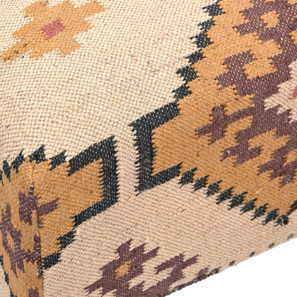 Fußstütze Home ESPRIT Beige Senf 80 x 80 x 44 cm