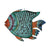 Deko-Figur Home ESPRIT Bunt Fisch 108 X 16 X 80 cm
