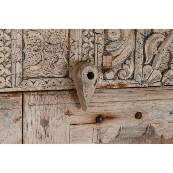 Anrichte Home ESPRIT natürlich Teakholz 90 x 45 x 190 cm