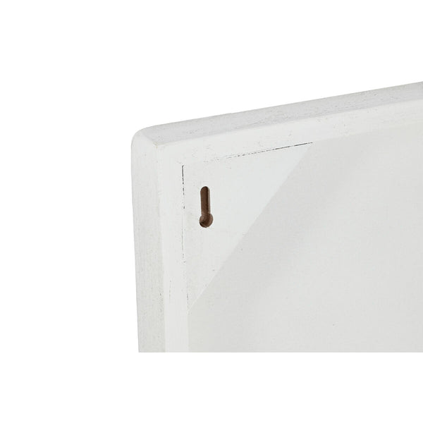 Wanddekoration Home ESPRIT Weiß Moderne 80 x 4 x 80 cm (2 Stück)