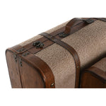 Truhensatz Home ESPRIT Braun Beige Polyester Holz 60 x 37 x 24 cm