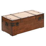Truhensatz Home ESPRIT Braun Beige Polyester Holz 80 x 49 x 45 cm (3 Stück)