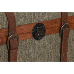Truhensatz Home ESPRIT grün Bunt Holz Leinwand Tropical 60 x 43,5 x 42 cm (3 Stück)