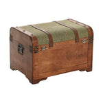 Truhensatz Home ESPRIT grün Bunt Holz Leinwand Tropical 60 x 43,5 x 42 cm (3 Stück)