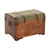 Truhensatz Home ESPRIT grün Bunt Holz Leinwand Tropical 60 x 43,5 x 42 cm (3 Stück)