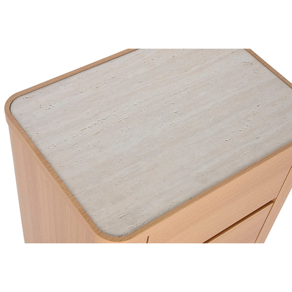 Nachttisch Home ESPRIT natürlich Hellgrau 56 X 40 X 51 cm