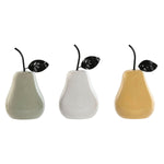 Deko-Figur Home ESPRIT Weiß grün Senf Moderne Birne 11 x 11 x 19 cm (3 Stück)