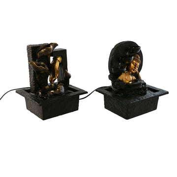Gartenbrunnen Home ESPRIT Harz Buddha Orientalisch 21 x 19 x 27 cm (2 Stück)