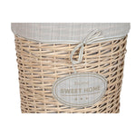Korb für schmutzige Wäsche Home ESPRIT Creme korb Shabby Chic 45 x 45 x 55 cm 3 Stücke