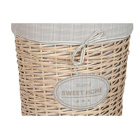 Korb für schmutzige Wäsche Home ESPRIT Creme korb Shabby Chic 45 x 45 x 55 cm 3 Stücke