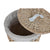 Korb für schmutzige Wäsche Home ESPRIT Creme korb Shabby Chic 45 x 45 x 55 cm 3 Stücke