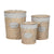 Korb für schmutzige Wäsche Home ESPRIT Creme korb Shabby Chic 45 x 45 x 55 cm 3 Stücke