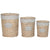 Korb für schmutzige Wäsche Home ESPRIT Creme korb Shabby Chic 45 x 45 x 55 cm 3 Stücke