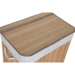 Korb für schmutzige Wäsche Home ESPRIT Weiß natürlich Bambus 140 L 60 x 40 x 60 cm