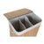 Korb für schmutzige Wäsche Home ESPRIT Weiß natürlich Bambus 140 L 60 x 40 x 60 cm