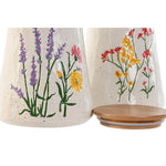 Gefäß Home ESPRIT Bunt Blomster Shabby Chic (2 Stück)